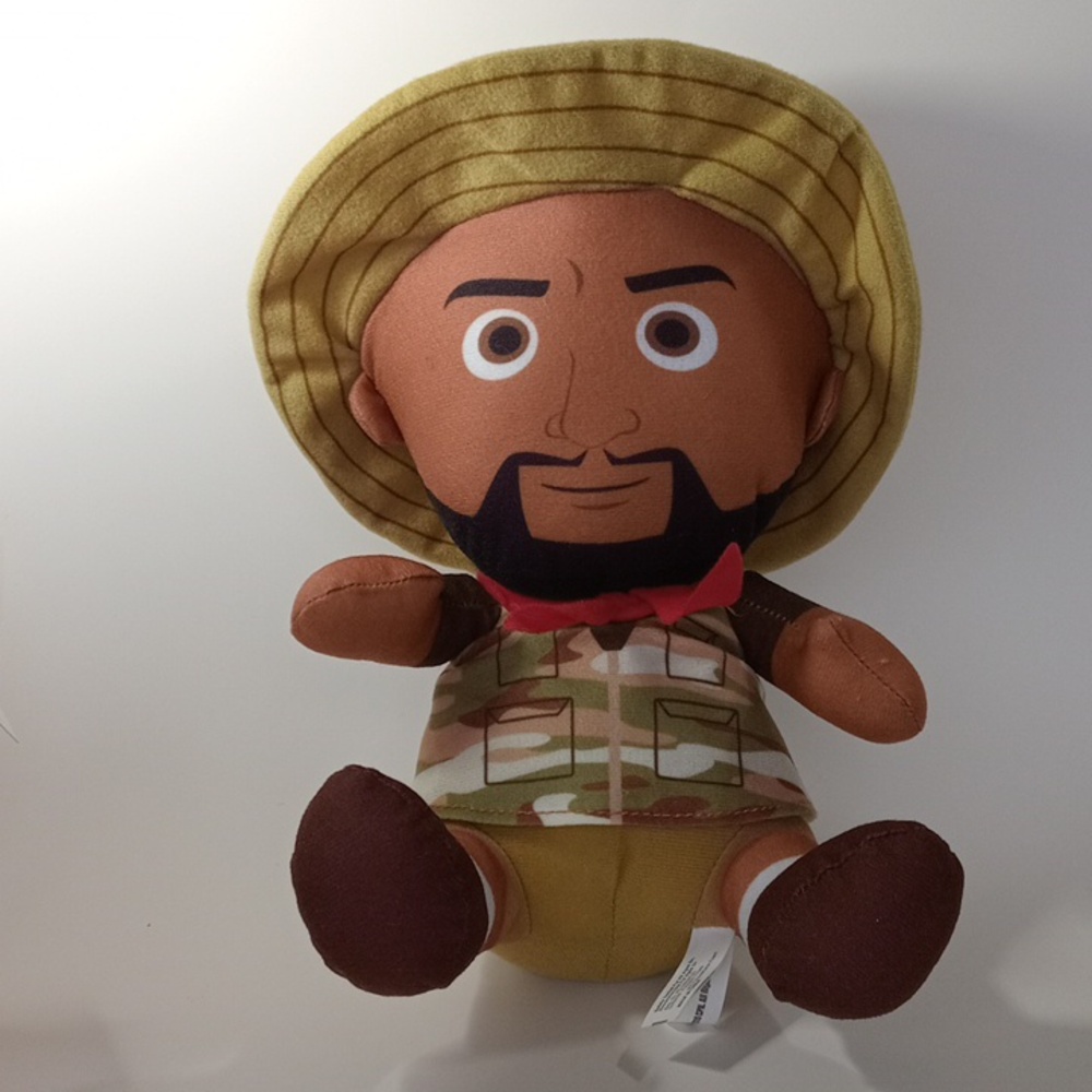 10" Jumanji Franklin Moose Finbar Plush Movie Stuffed Toy Brown Black
